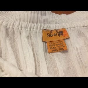 Sakkas Skirts - Sakkas white maxi broom skirt Sakkas Skirts - Sakkas white maxi broom skirt